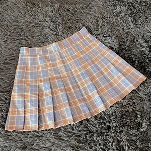Mini Pleated Plaid Skirt (NWOT)